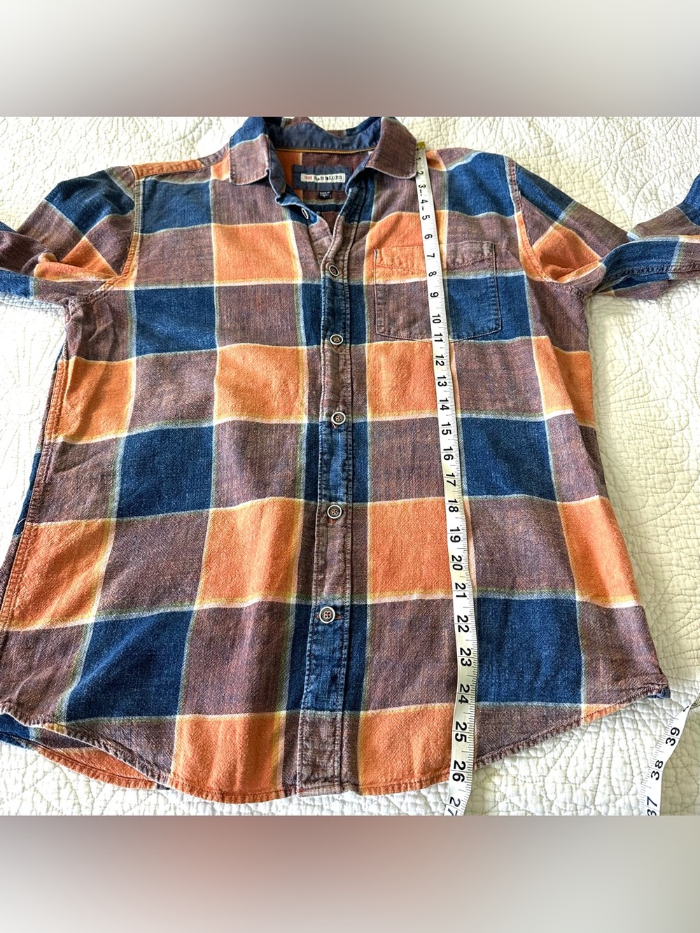 32 Bar Blues Long Sleeve Button Up Shirt Mens Small - Picture 6 of 7